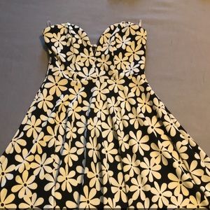 Flowered mini dress